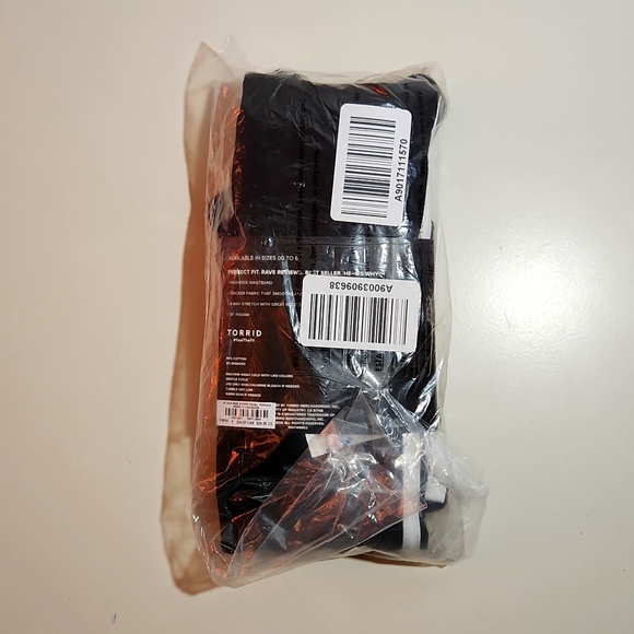 ♥️NWT VINTAGE TORRID DOUBLE SIDE STRIPE PEDAL PUSHER CROP LEGGING, Large Size 12 - Picture 4 of 10